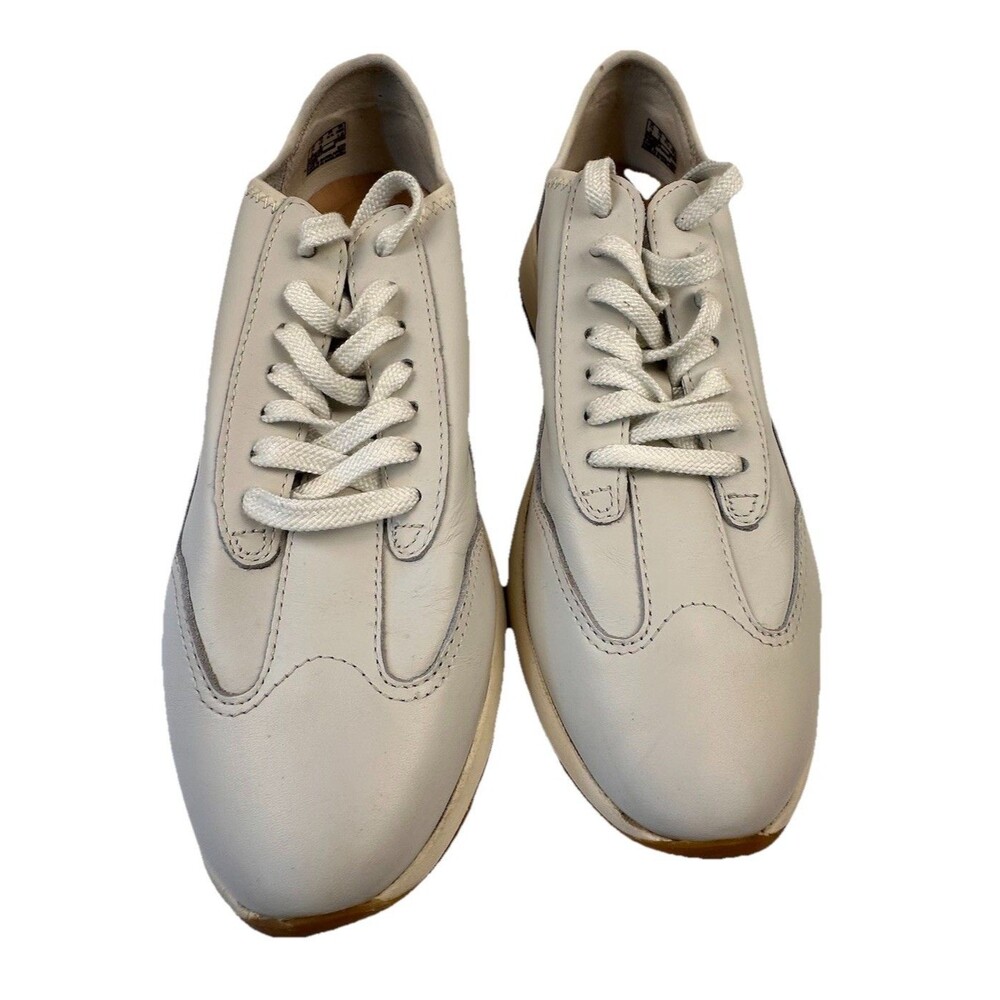 Clarks MI-X White Leather Dashlite Trainer Size 10